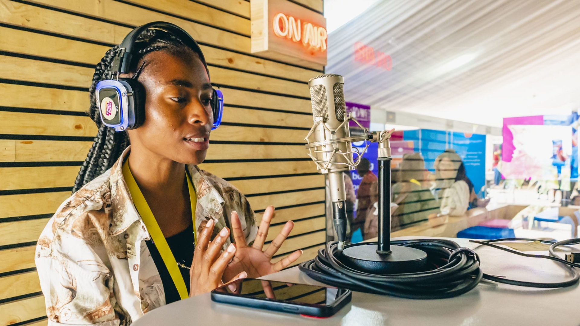 Imani one of the hosts of the Rising Minds podcast for conversations on new technology and human rights