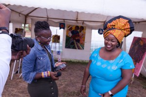 Felogene Anumo and Jade Maina talking about the Nairobi Summit on ICPD25