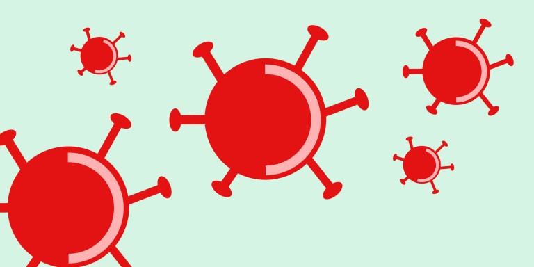Illustration of the Covid-19 virus