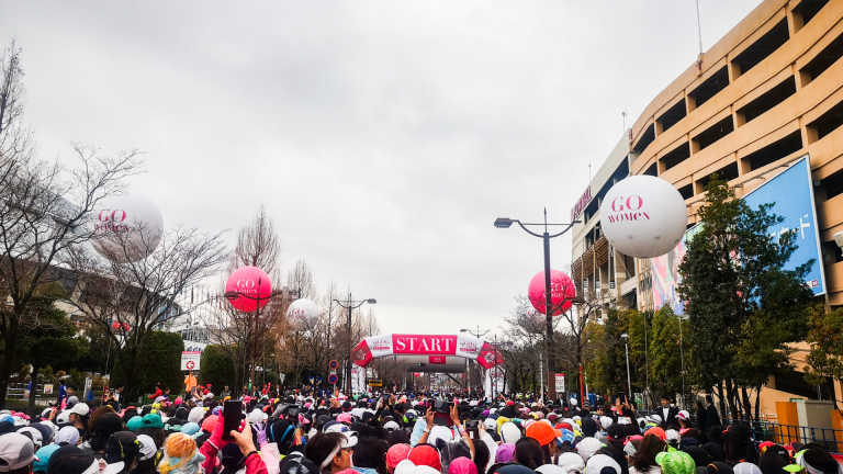 Sinead Boshoff running the Nagoya Women’s Marathon Japan 2019